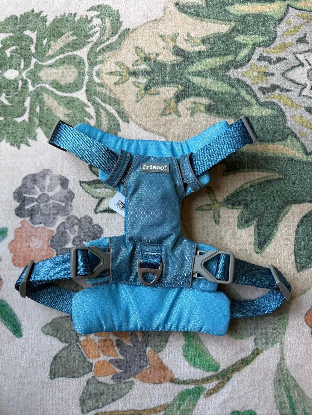 Frisco Outdoor Lightweight Ripstop Nylon Dog Harness, River Blue, L - Girth: 24